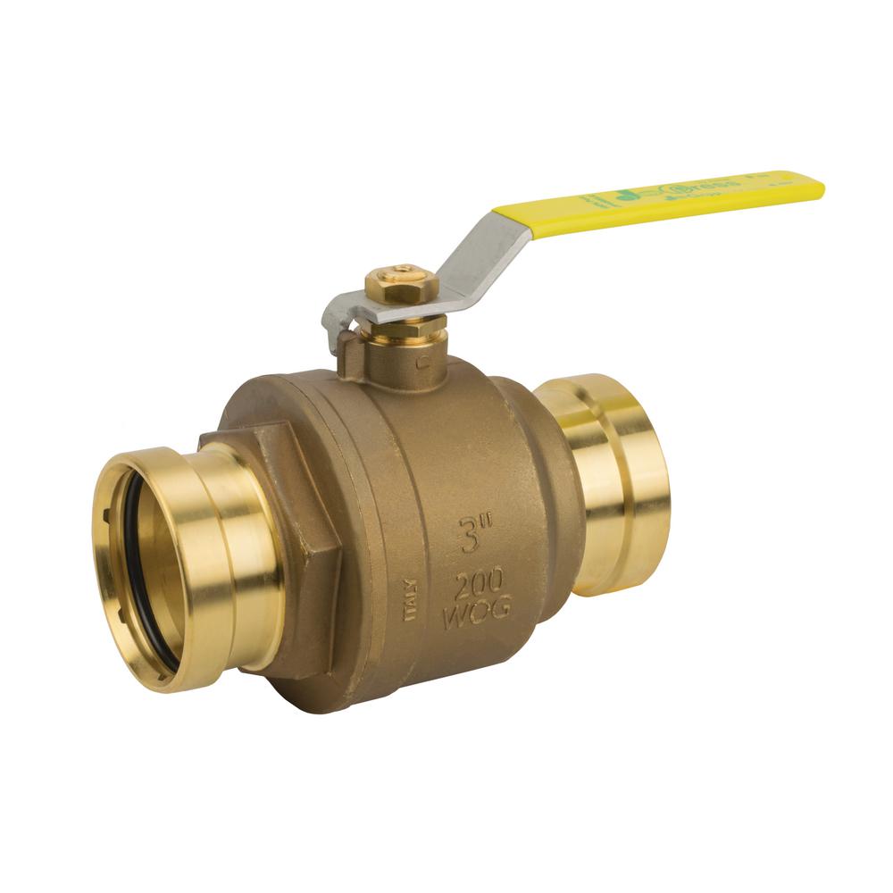 Jomar Valve 4 inch Lead Free Brass Press XLC Connection Ball Valve by Jomar Valve