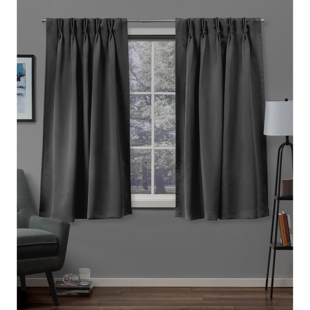 Exclusive Home Curtains Sateen 30 In W X 63 In L Woven Blackout