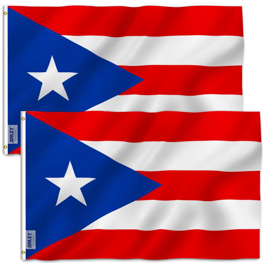 Anley Fly Breeze 3 Ft X 5 Ft Polyester Puerto Rico Flag 2 Sided