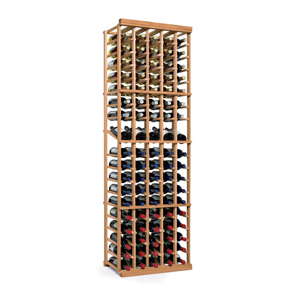 Wine Enthusiast N'Finity 90Bottle Natural Floor Wine Rack 618 50 05 The Home Depot
