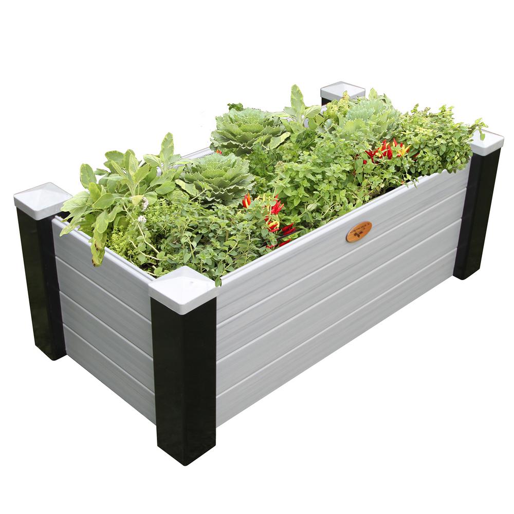 Gronomics 24 in. x 48 in. x 18 in. Maintenance Free Black and Gray