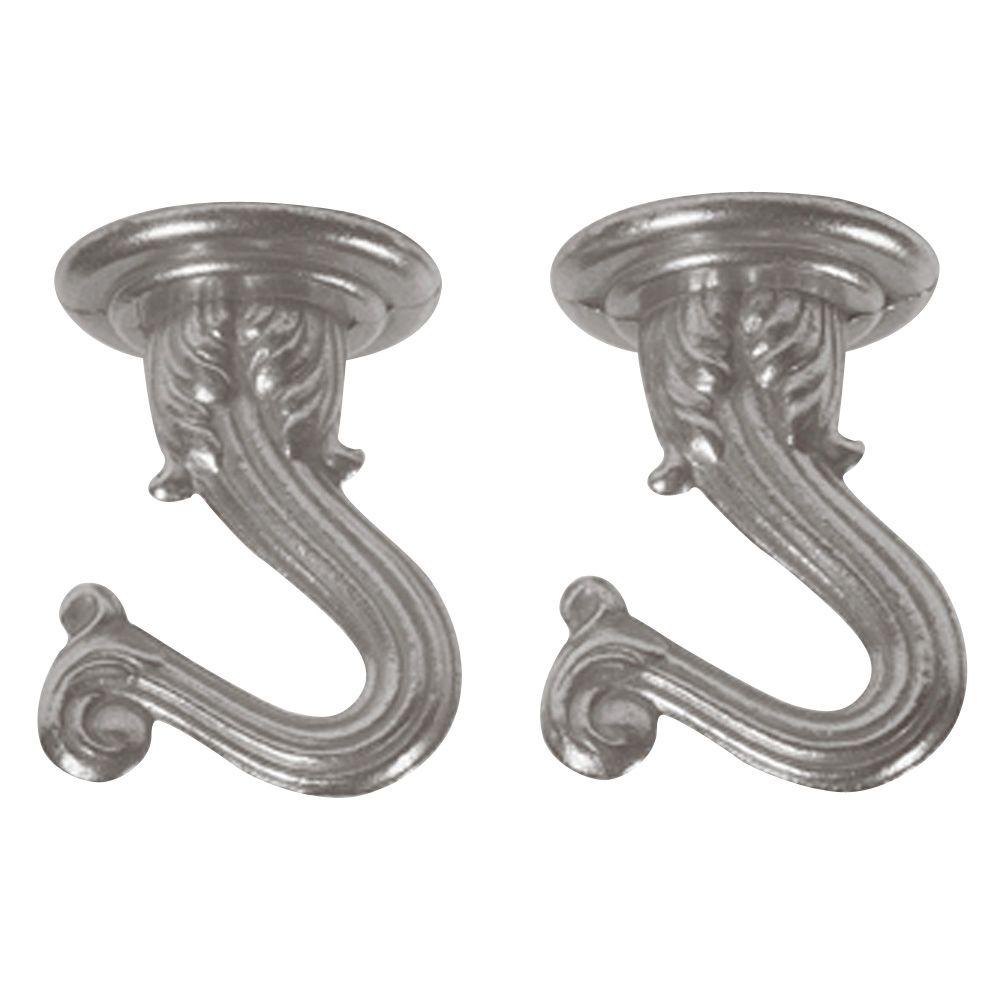 Westinghouse 1 1 2 In Brushed Pewter Swag Hooks 2 Pack