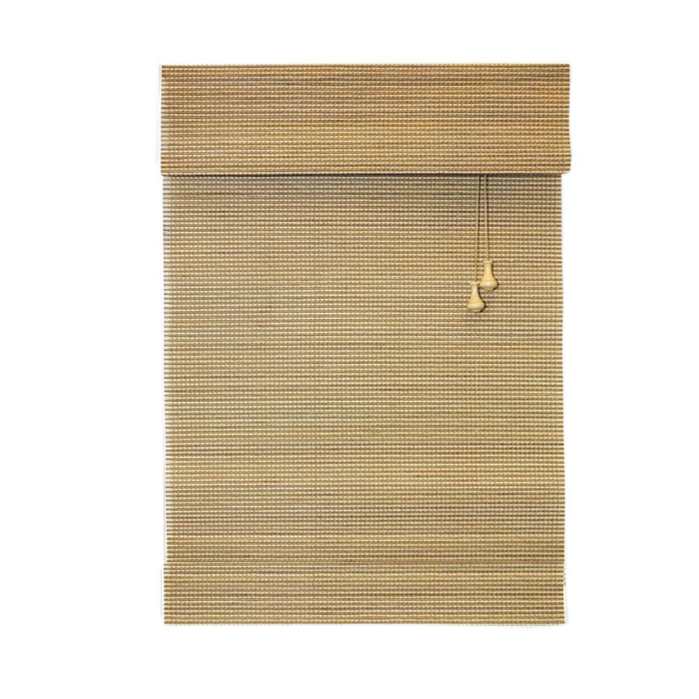 Home Decorators Collection Natural Multi Weave Bamboo Roman Shade Home Decorators Collection Natural Multi Weave Bamboo Roman Shade 72 In W X