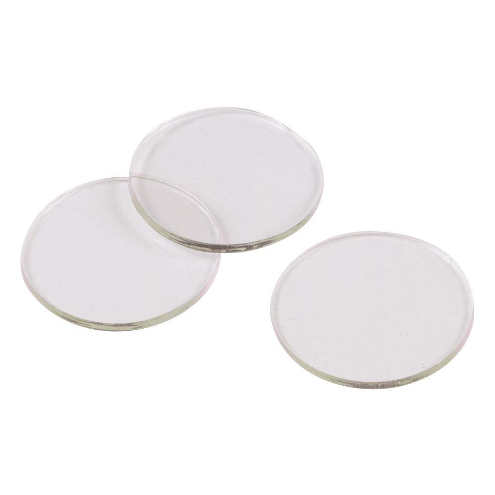 Everbilt 3 4 In Clear Vinyl Non Adhesive Discs For Glass Surfaces 10 Per Pack