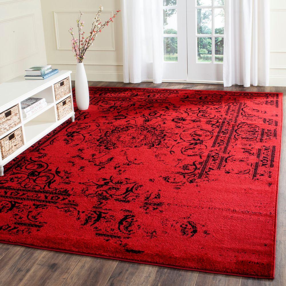 Safavieh Adirondack Red/Black 9 ft. x 12 ft. Area RugADR101F9 The