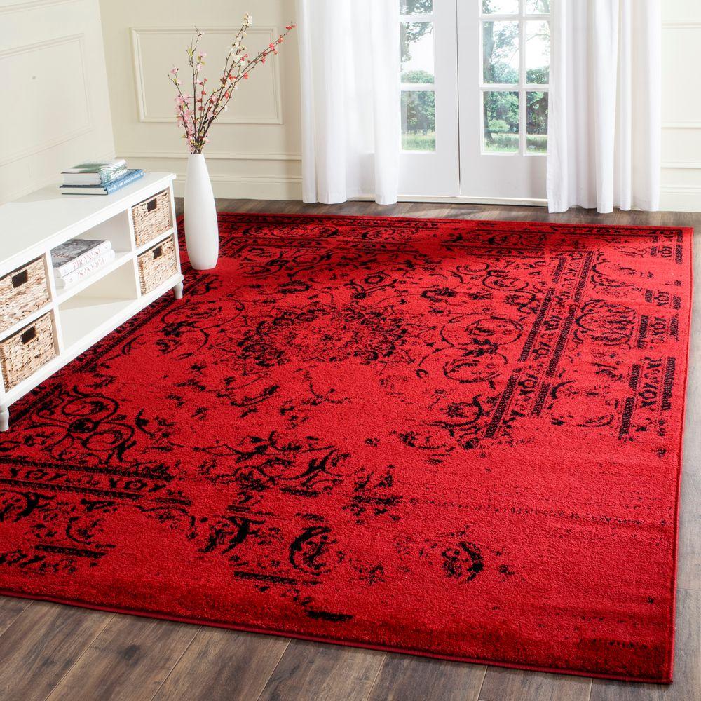 Safavieh Adirondack Red Black 9 Ft X 12 Area Rug