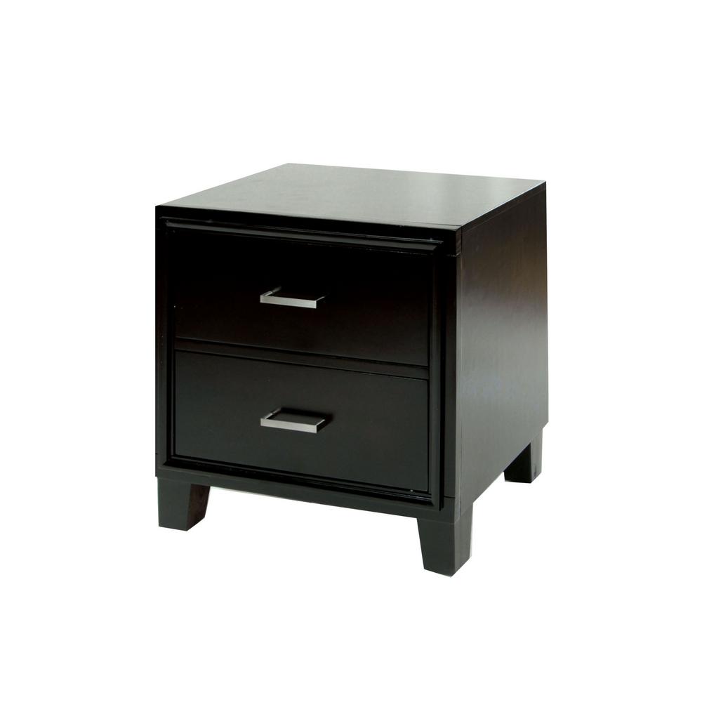 Espresso Nightstands Bedroom Furniture The Home Depot