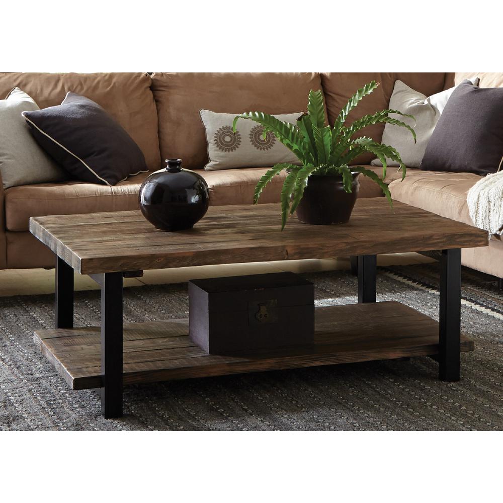 Alaterre Furniture Pomona Rustic Natural Coffee Table-AMBA1220 - The