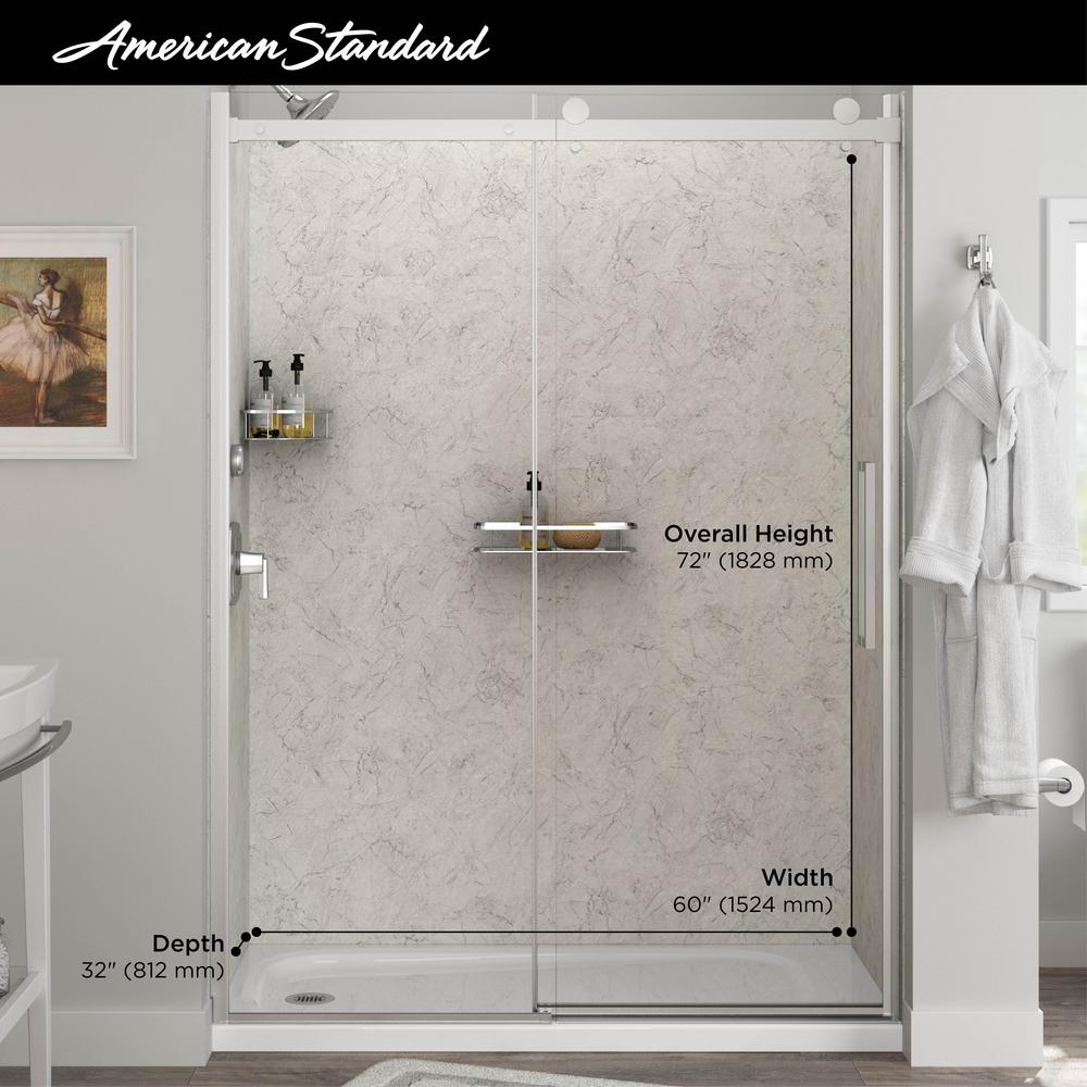 American Standard Passage 60 In X 72 In 2 Piece Glue Up Alcove