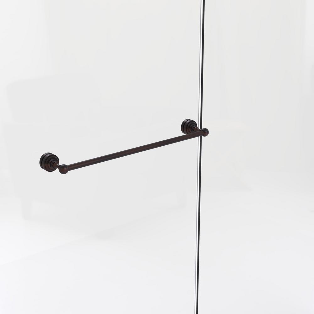 Allied Brass Dottingham Collection 24 In Shower Door Towel Bar Shower Door Towel Bar In Venetian Bronze
