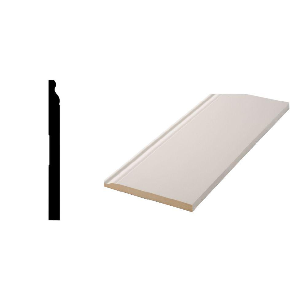 Woodgrain Millwork WG 1867 19/32 in. x 71/4 in. Primed MDF Base