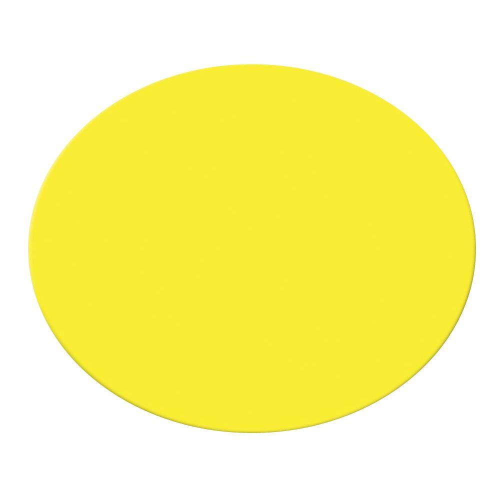 The Hillman Group 18.75 in. x 23 in. Corrugated Plastic Yellow Oval