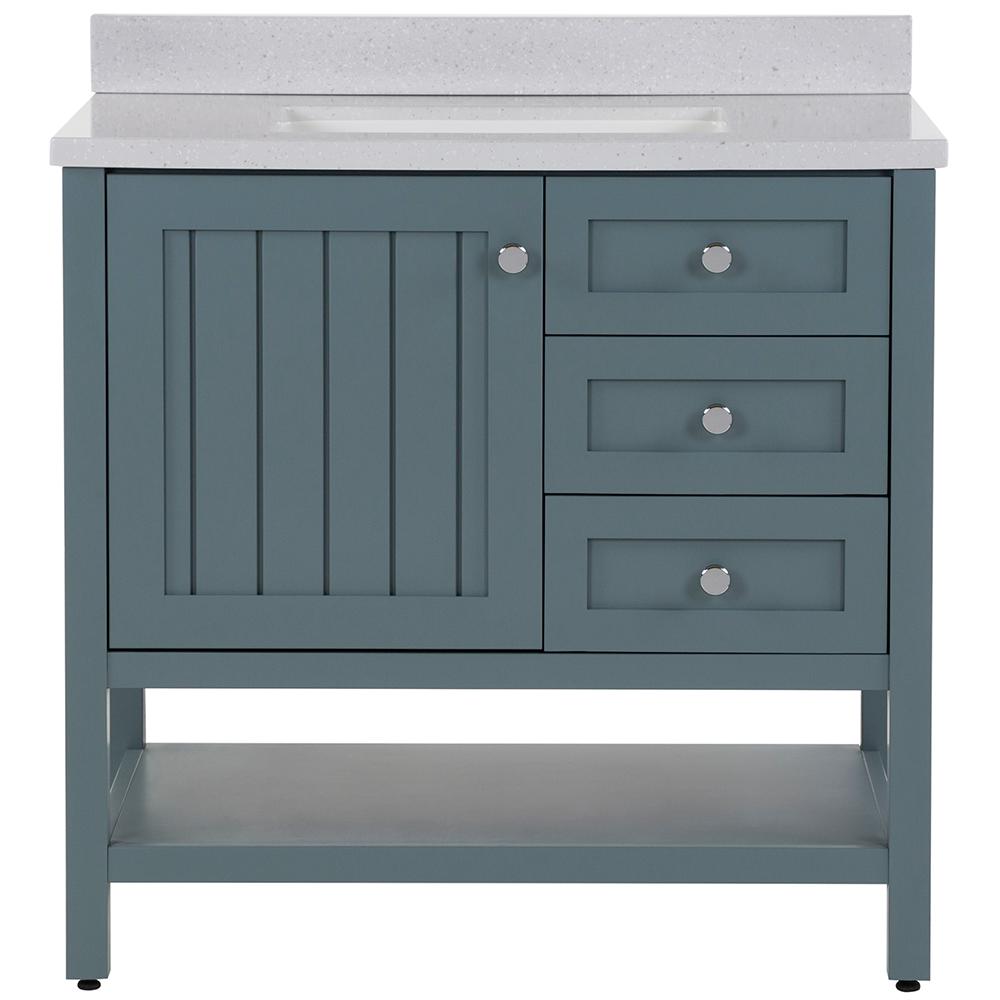 Home Decorators Collection Lanceton 37 in. W x 22 in. D Bath Vanity in ...