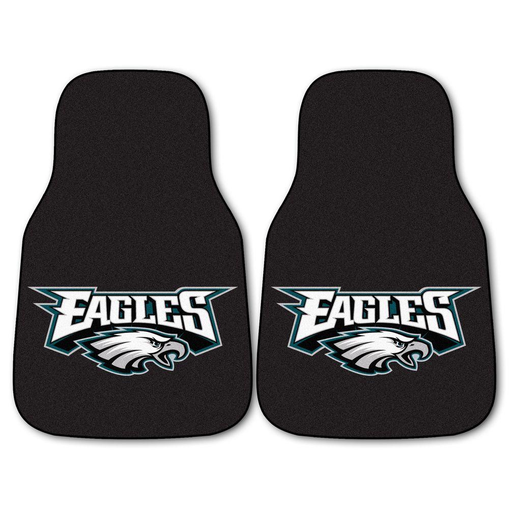 Fanmats Philadelphia Eagles 18 In X 27 In 2 Piece Carpeted Car