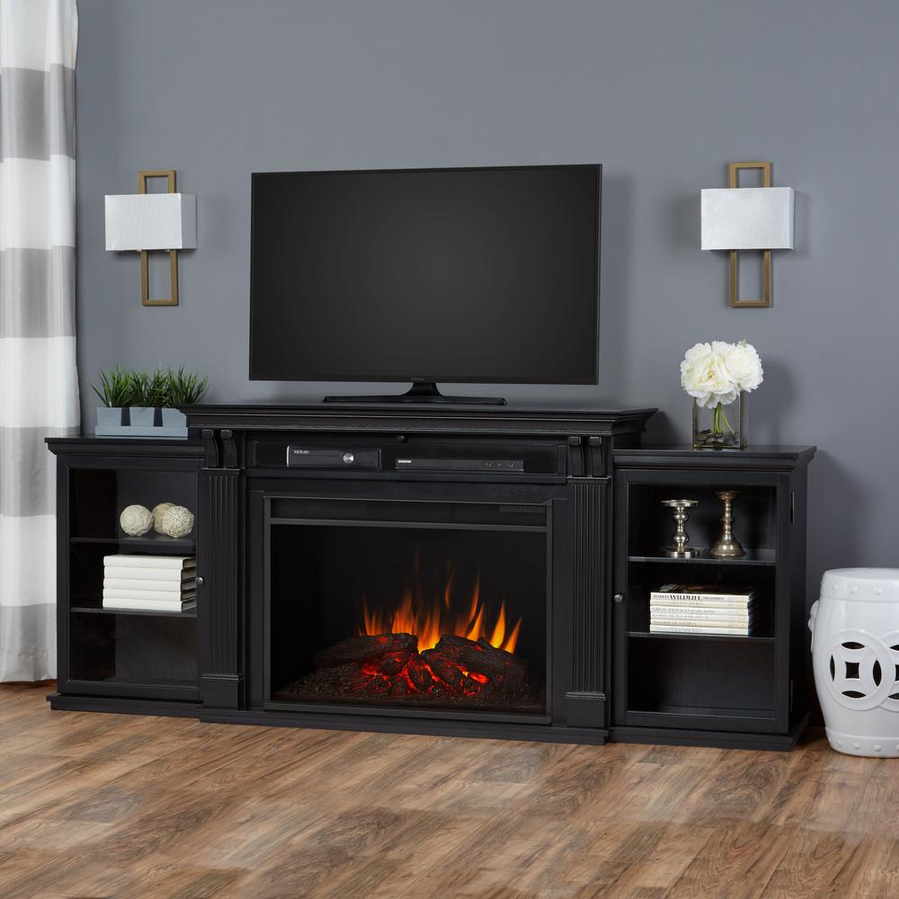 black real flame fireplace tv stands 8720e blk 64_1000