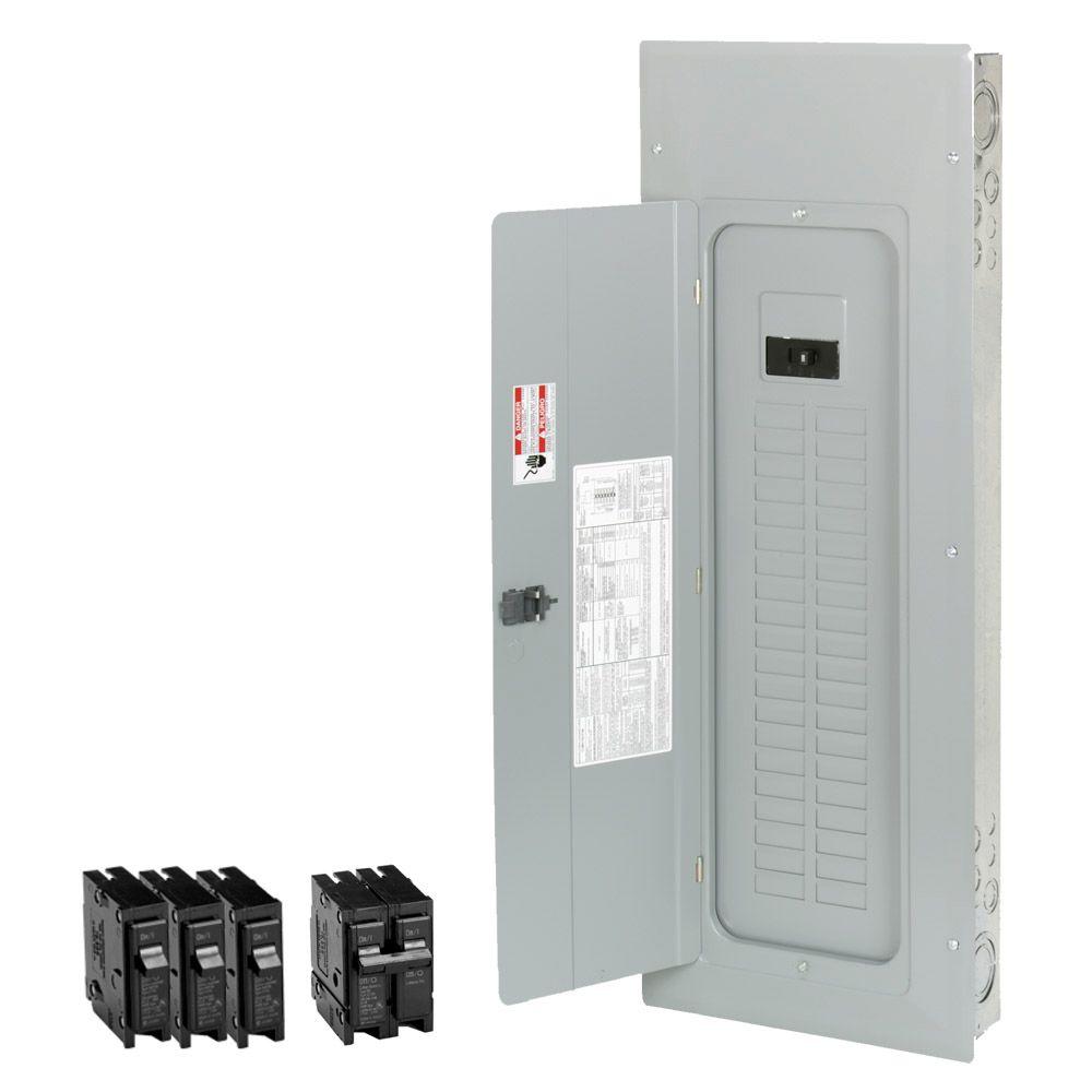 Eaton 100 Amp 20-Space/Circuit Type BR Main Breaker Load Center ...