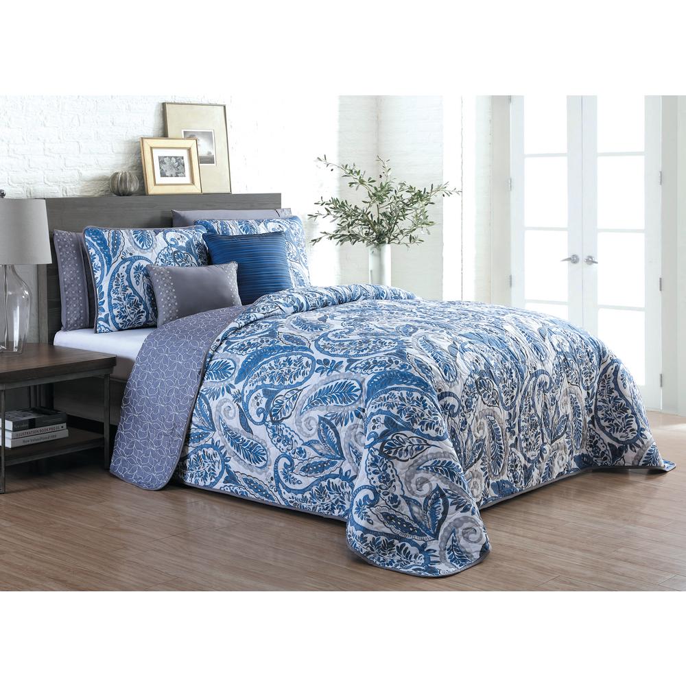 Coverlet Quilt Set And Sheet Teal, Blue Queen Bedspreads