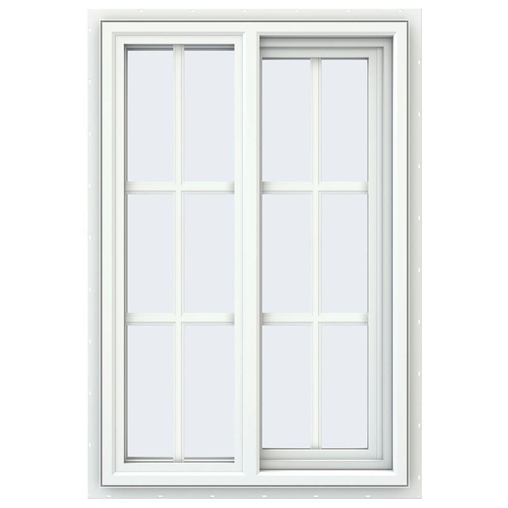 JELD-WEN 23.5 In. X 35.5 In. V-4500 Series Right-Hand Sliding Vinyl ...