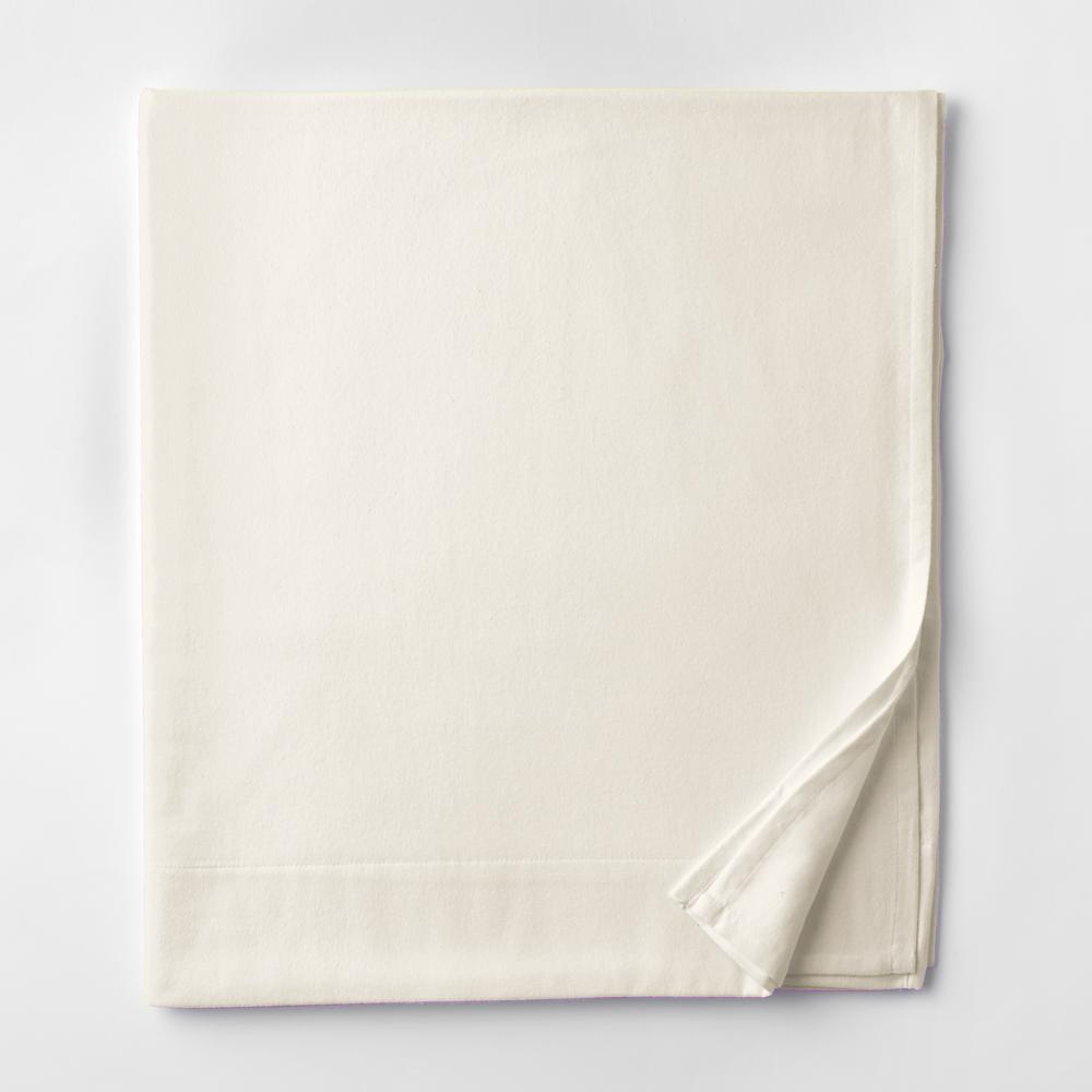 Micro Flannel Micro Flannel All Seasons Lightweight Ivory Solid King