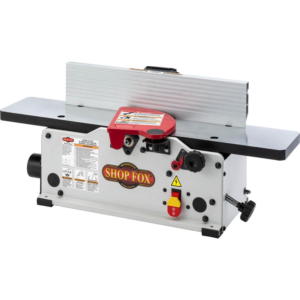 Shop Fox 6 in. Benchtop Jointer with Spiral-Style Cutterhead