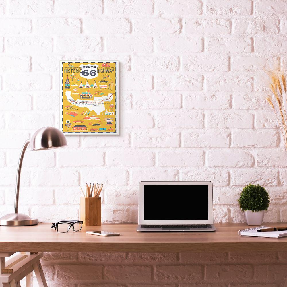 The Stupell Home Decor Collection 10 In X 15 In Us Route 66