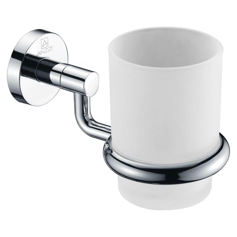 Anzzi Caster Series 7 01 In Toothbrush Holder Polished Chrome Ac Toothbrush Holder In Polished Chrome