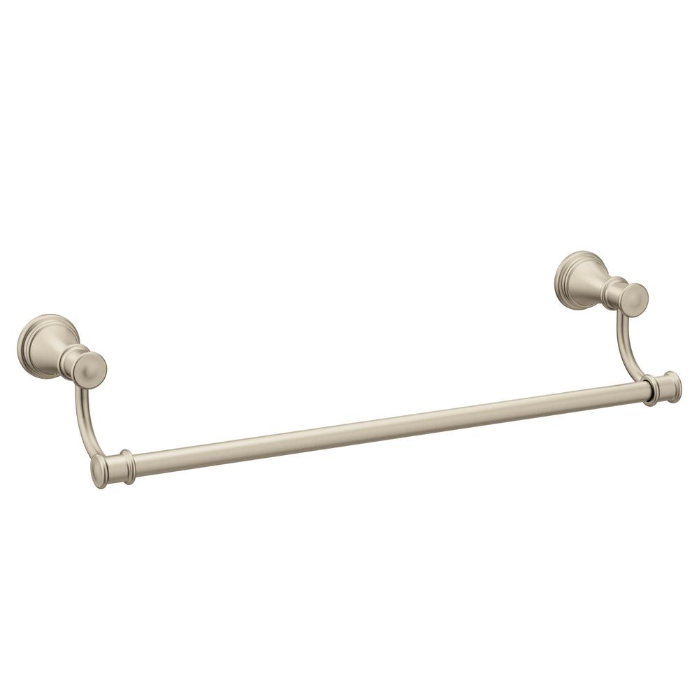 MOEN Rothbury 8 in. Mini Towel Bar in Brushed NickelYB8286BN The Home Depot
