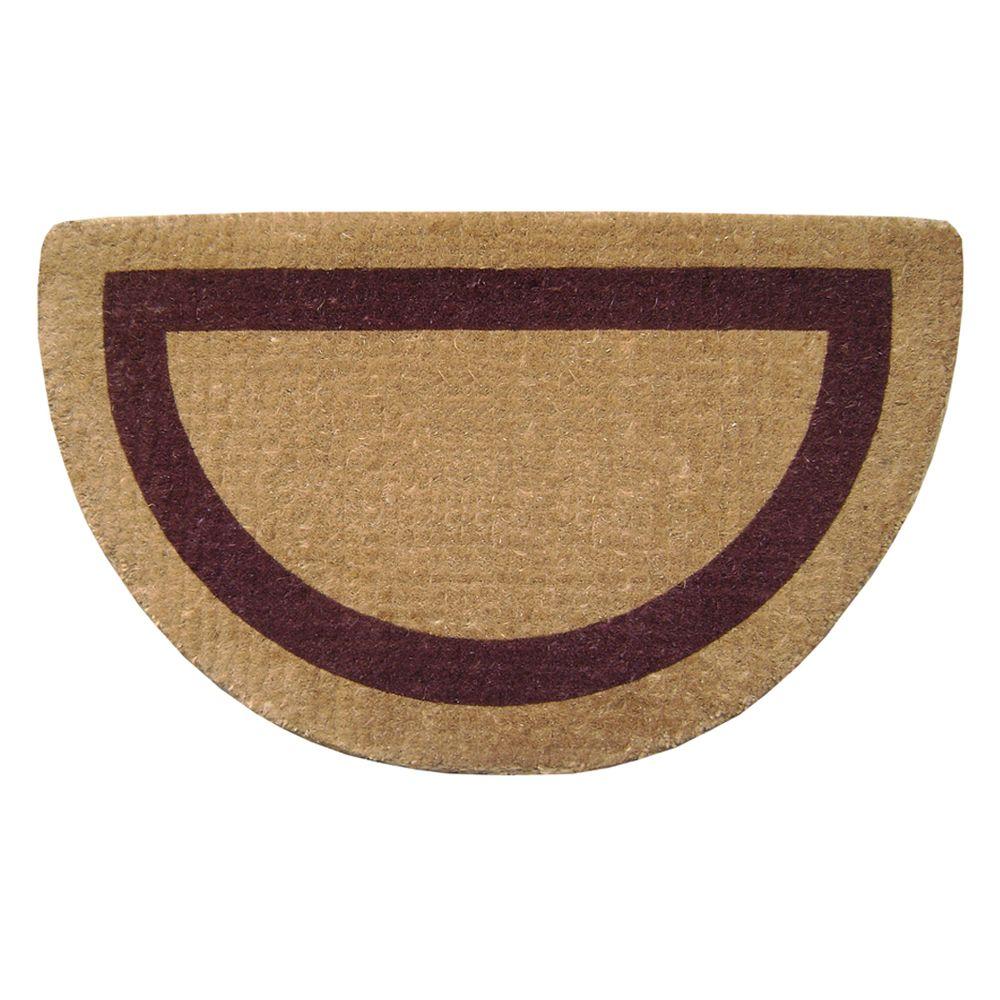Nedia Home Single Picture Frame Brown 22 In X 36 Half Round Nedia Home Single Picture Frame Brown