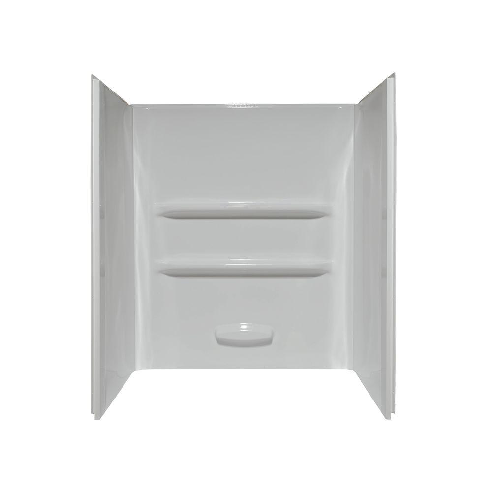 Elite 27 in. x 54 in. x 69 in. DirecttoStud 3Piece Alcove Shower