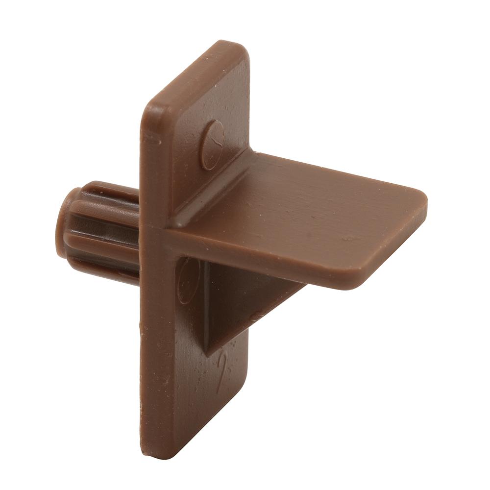 Prime Line 1 4 In Brown Plastic Shelf Support Peg 8 Pack U