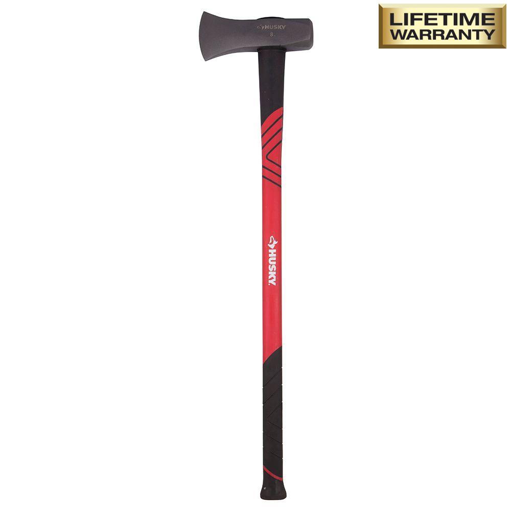 Husky 8 lb. Splitting Maul with 34 in. Fiberglass Handle34208 The