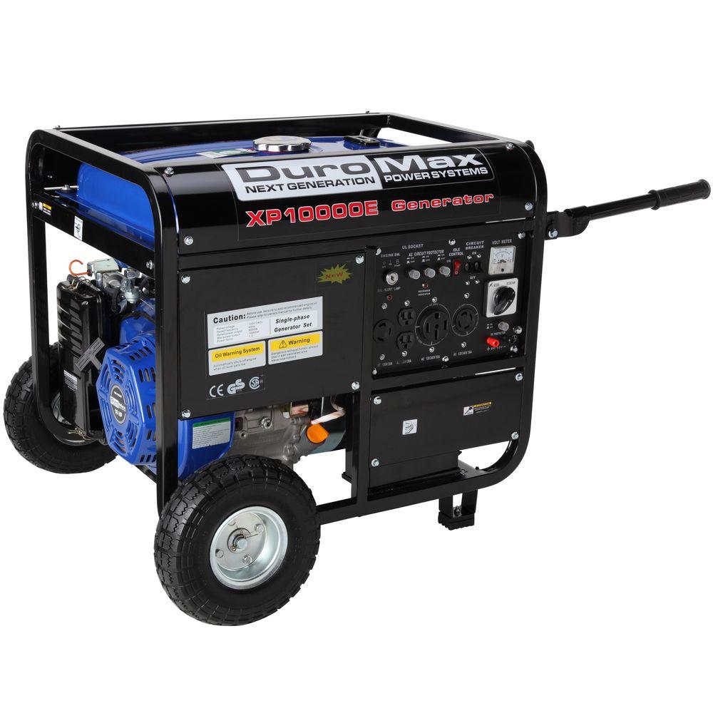 Duromax 10,000Watt Gasoline Powered Electric Start Portable Generator