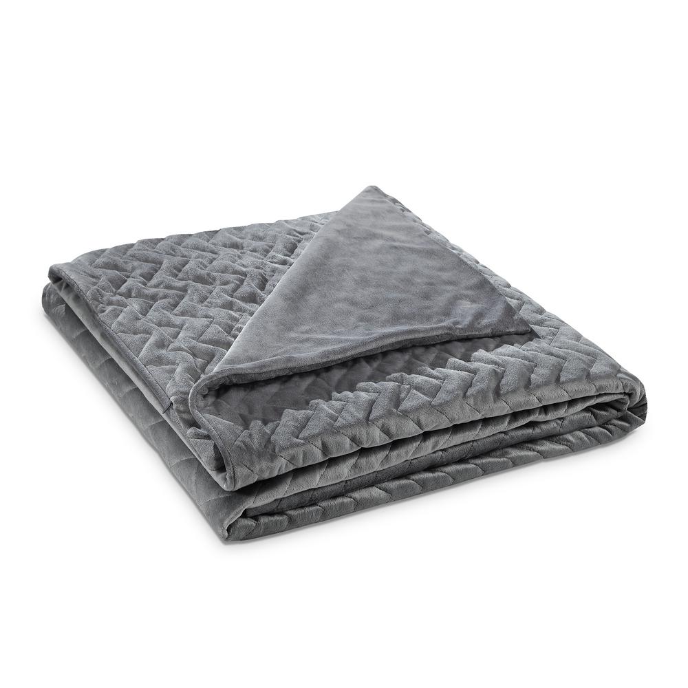 Unbranded Fabumi Grey Weighted Blanket 20 lbs. 60 in. x 80 in.-B17220