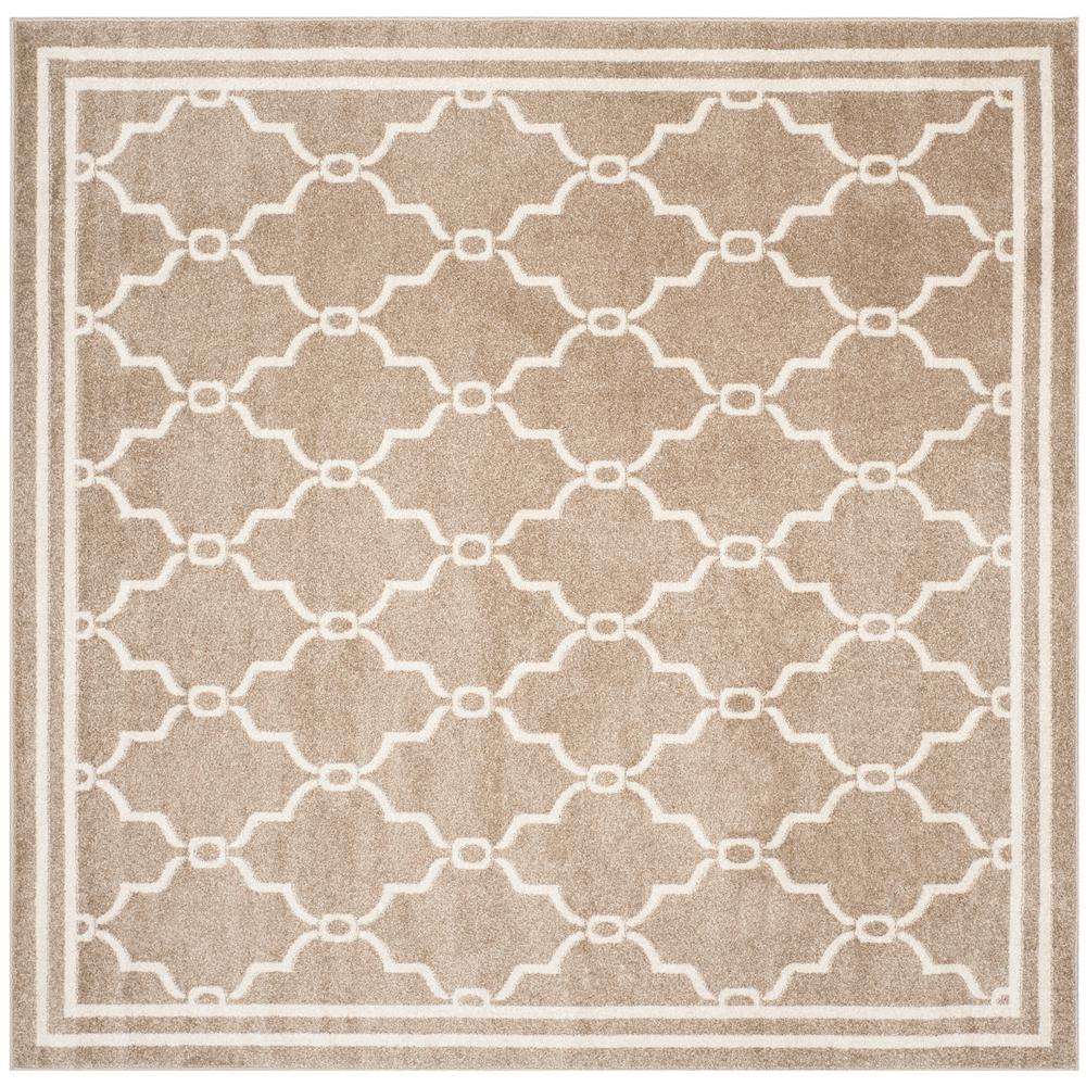 Safavieh Amherst Wheat/Beige 7 ft. x 7 ft. Indoor/Outdoor Square Area