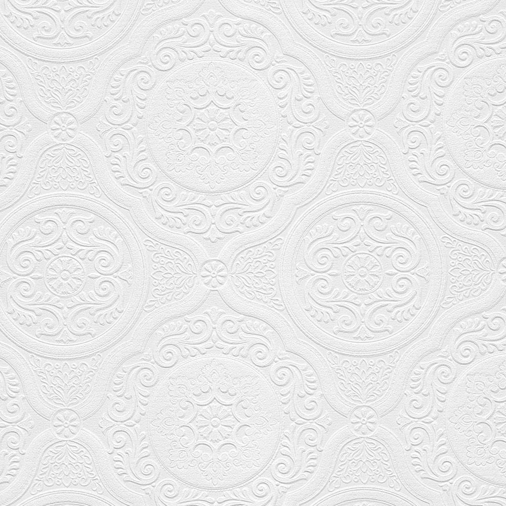 Norwall Jacobean Tile Paintable Wallpaper48932 The Home Depot