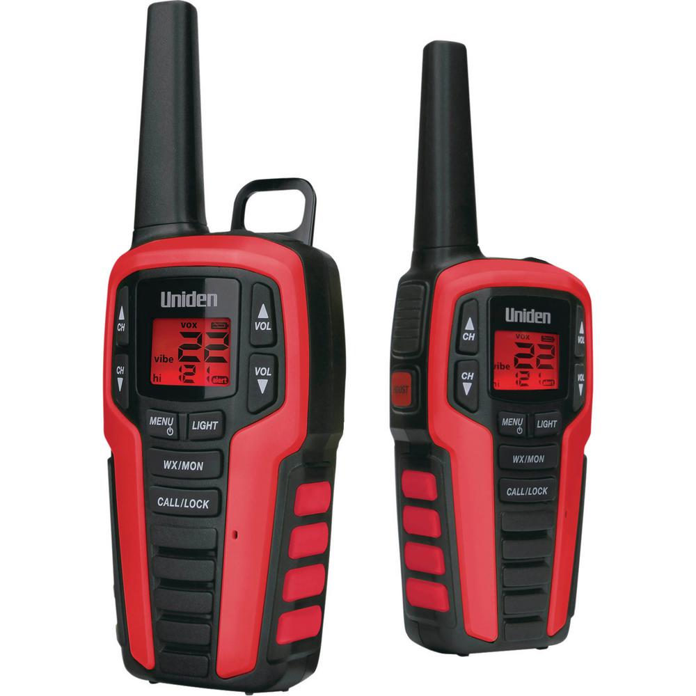 Uniden SX377-2CKHS Waterproof 37-Mile 22-Channel FRS//GMRS 2-Way Radios 2 Pack