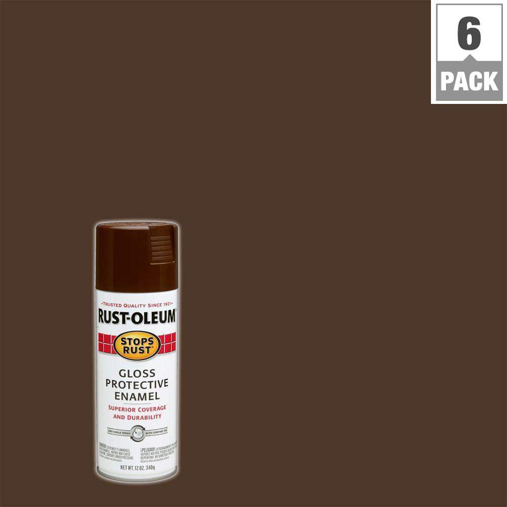 Rust-Oleum Stops Rust 12 oz. Protective Enamel Cambridge Stone Gloss ...