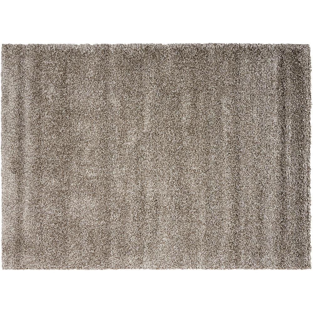 Natural Harmony 6 in. x 6 in. Shag Carpet Sample Gypsy Color Stone
