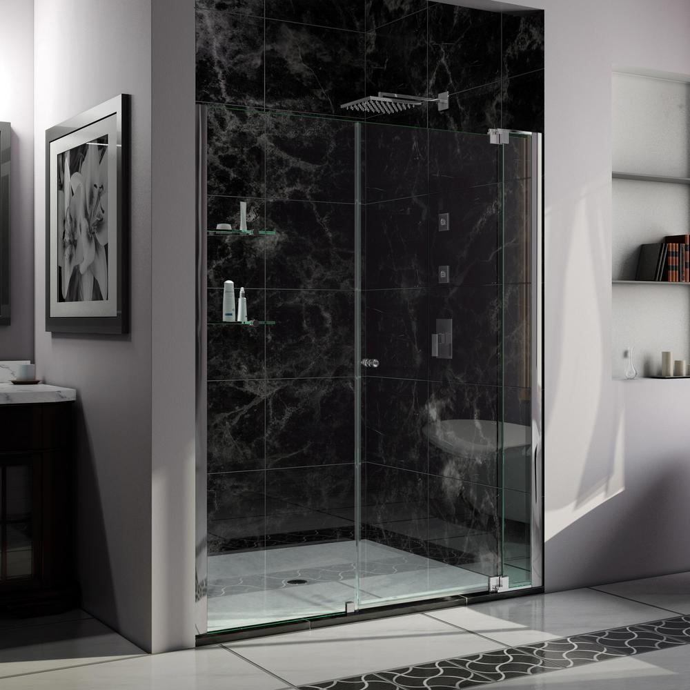 Dreamline Allure 60 In To 67 In X 73 In Semi Frameless Pivot