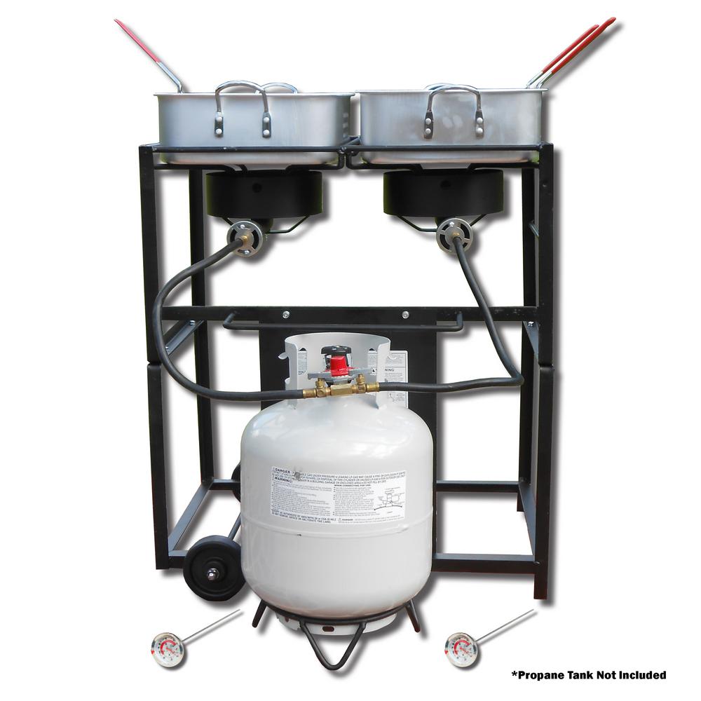 King Kooker 54,000 BTU Heavy Duty Portable Propane Gas Triple Burner