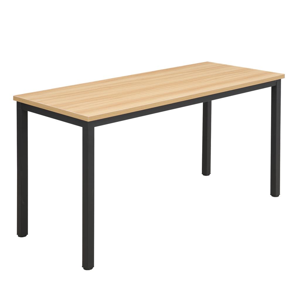 Poly And Bark Bristol Natural Black Office Desk Hd 323 Nat Blk The Poly And Bark Bristol Natural Black Office Desk