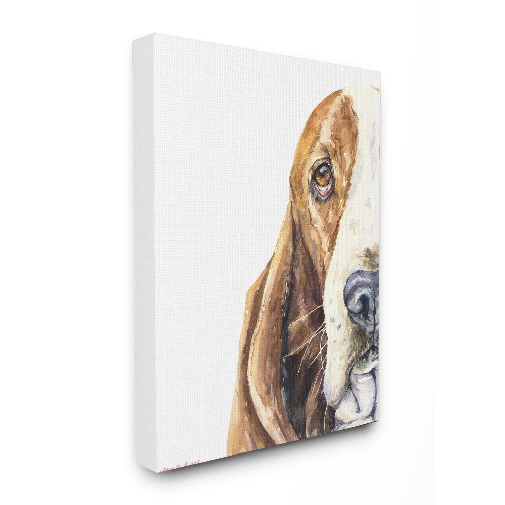 basset hound canvas art