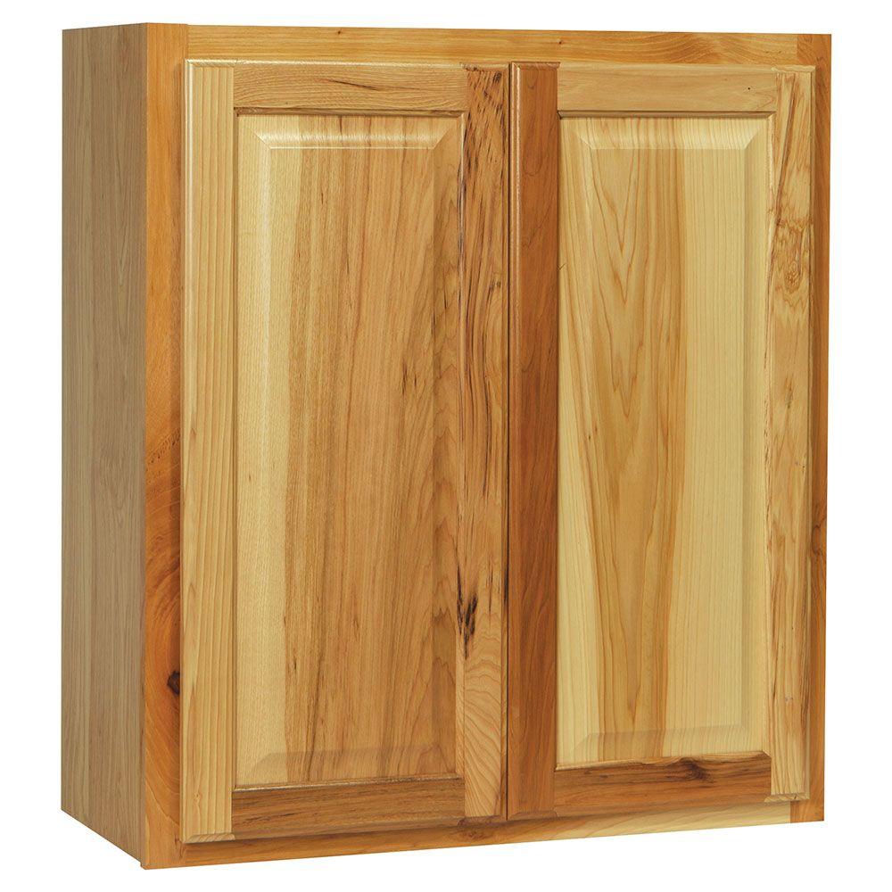 Hampton Wall Kitchen Cabinets in Natural Hickory - Kitchen ...