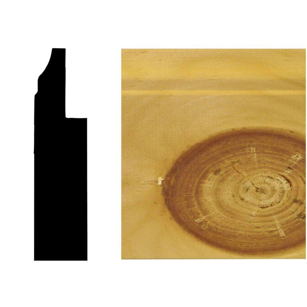 baseboard moulding 2689 primed knotty