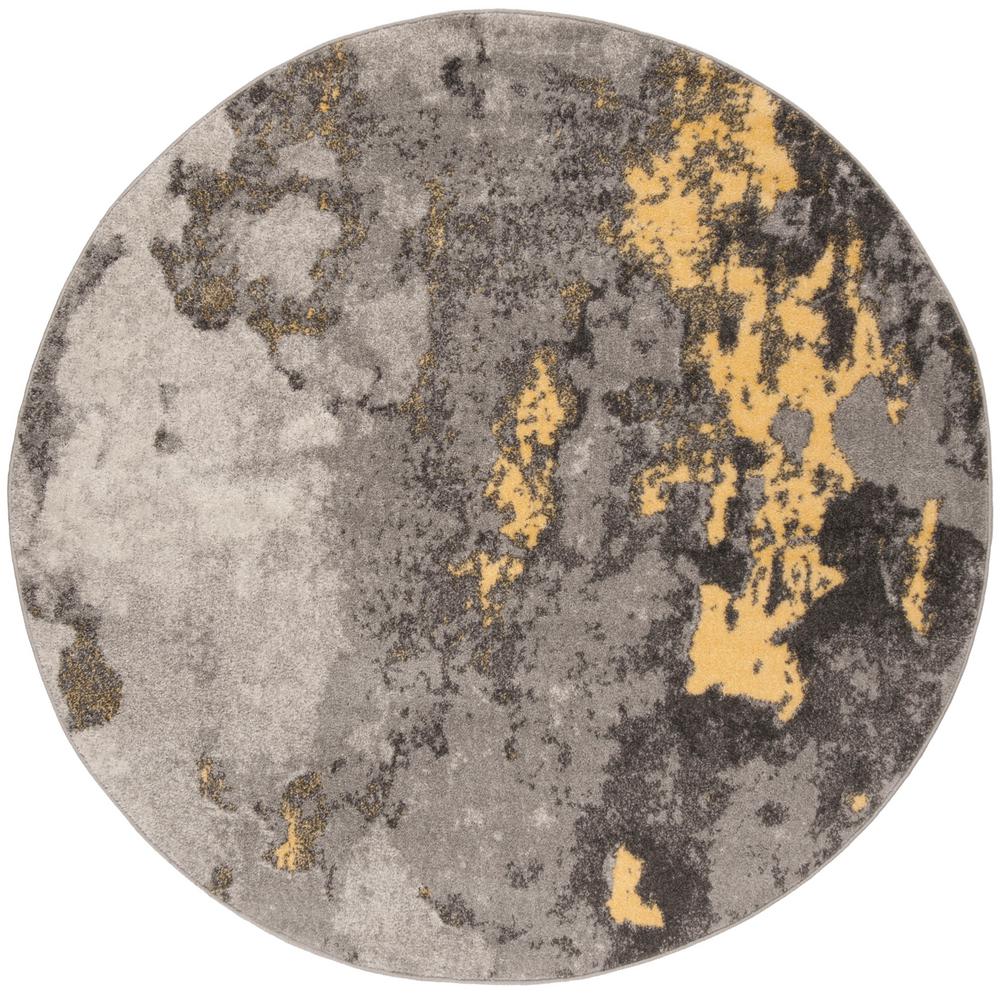 Safavieh Adirondack Gray Yellow 4 Ft X Round Area Rug Safavieh Adirondack Gray Yellow 4 Ft X Round Area Rug