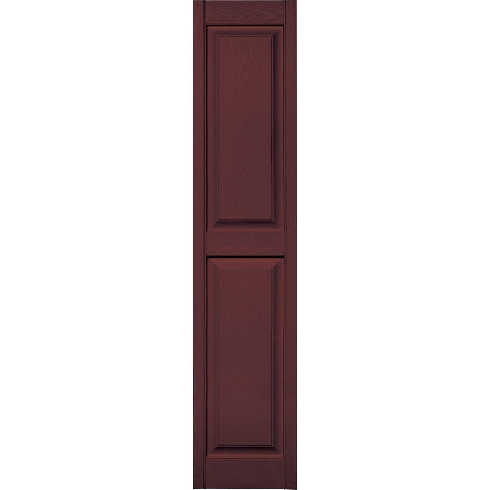 Builders Edge 15 In X 71 Raised Panel Vinyl Exterior Shutters Raised Panel Vinyl Exterior Shutters