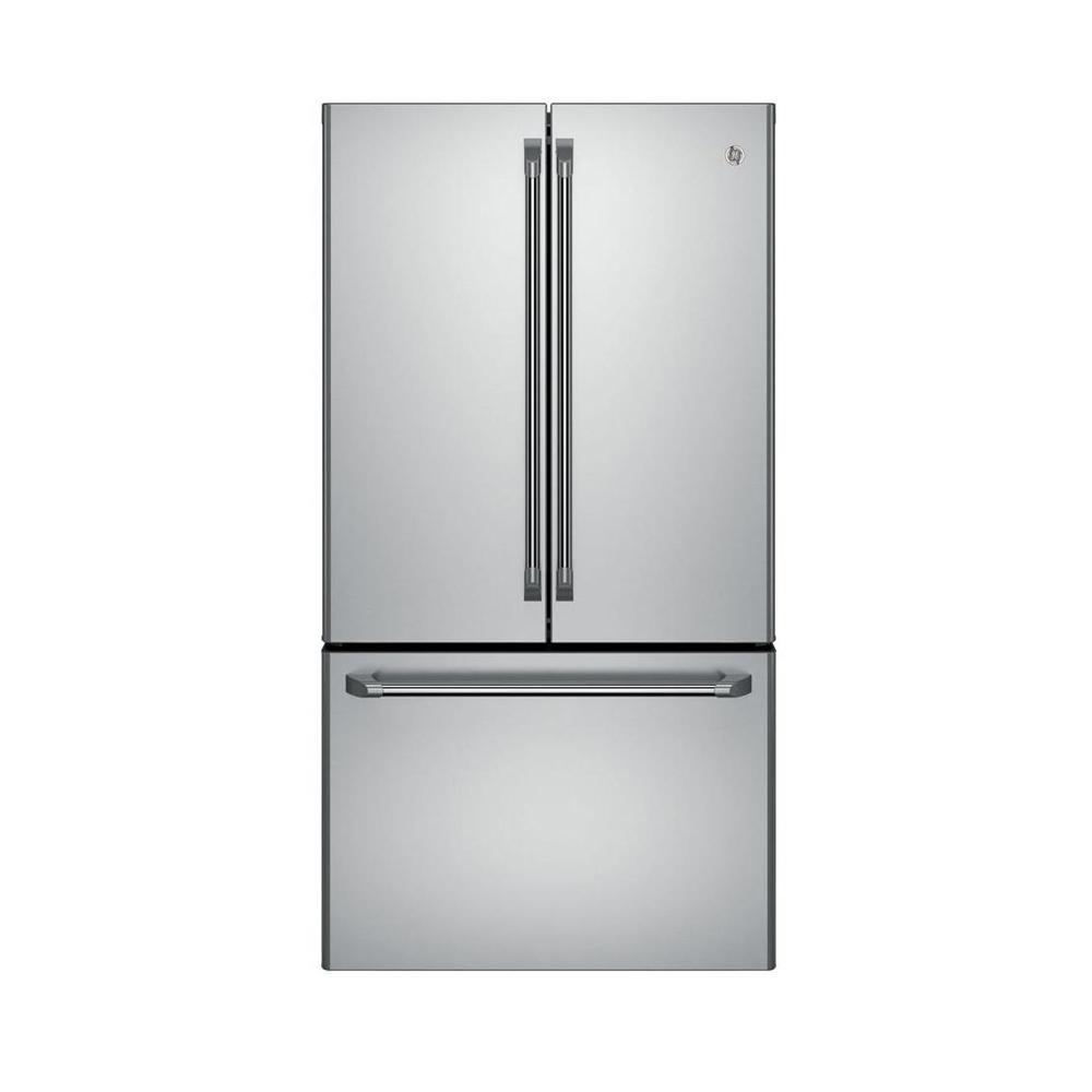 GE Cafe 23.1 cu. ft. French Door Refrigerator in Stainless Steel Ge Counter Depth French Door Refrigerator Stainless Steel