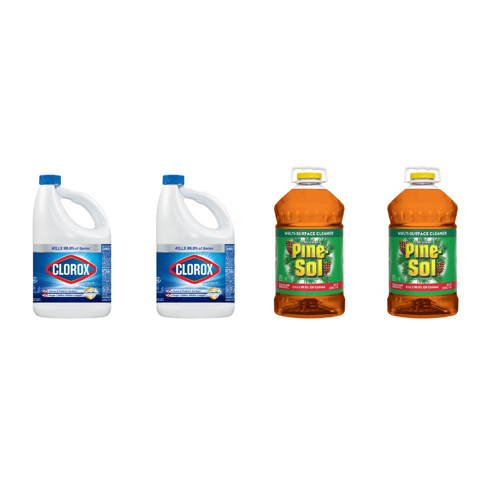 Clorox 121 oz. Regular Concentrated Liquid Bleach (2Pack) and 144 oz