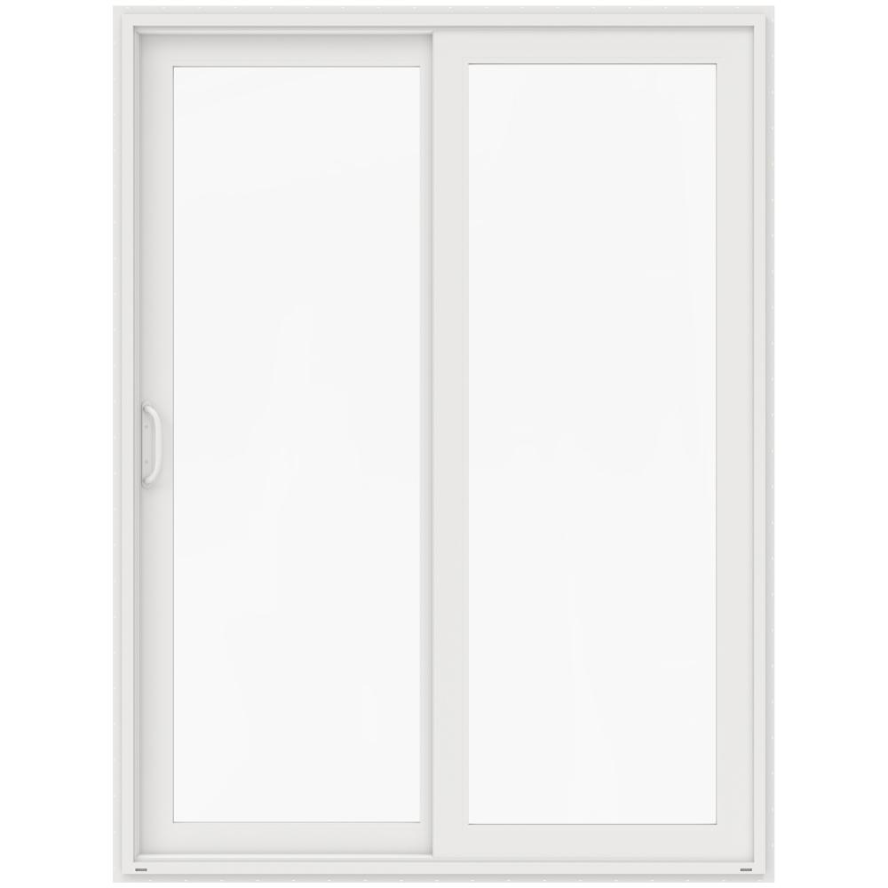 JELD-WEN 71.5 in. x 95.5 in. V-4500 White Prehung Left ...