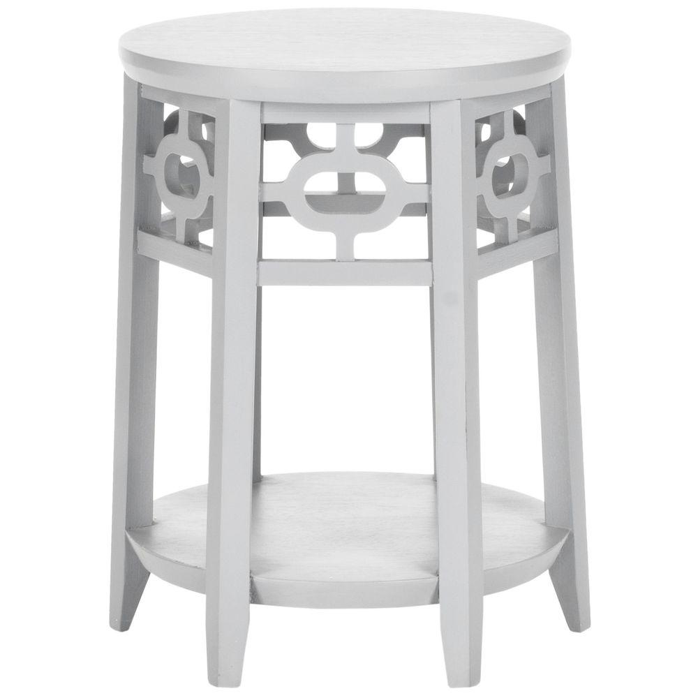 Safavieh Lacey Grey Side TableFOX9502A The Home Depot